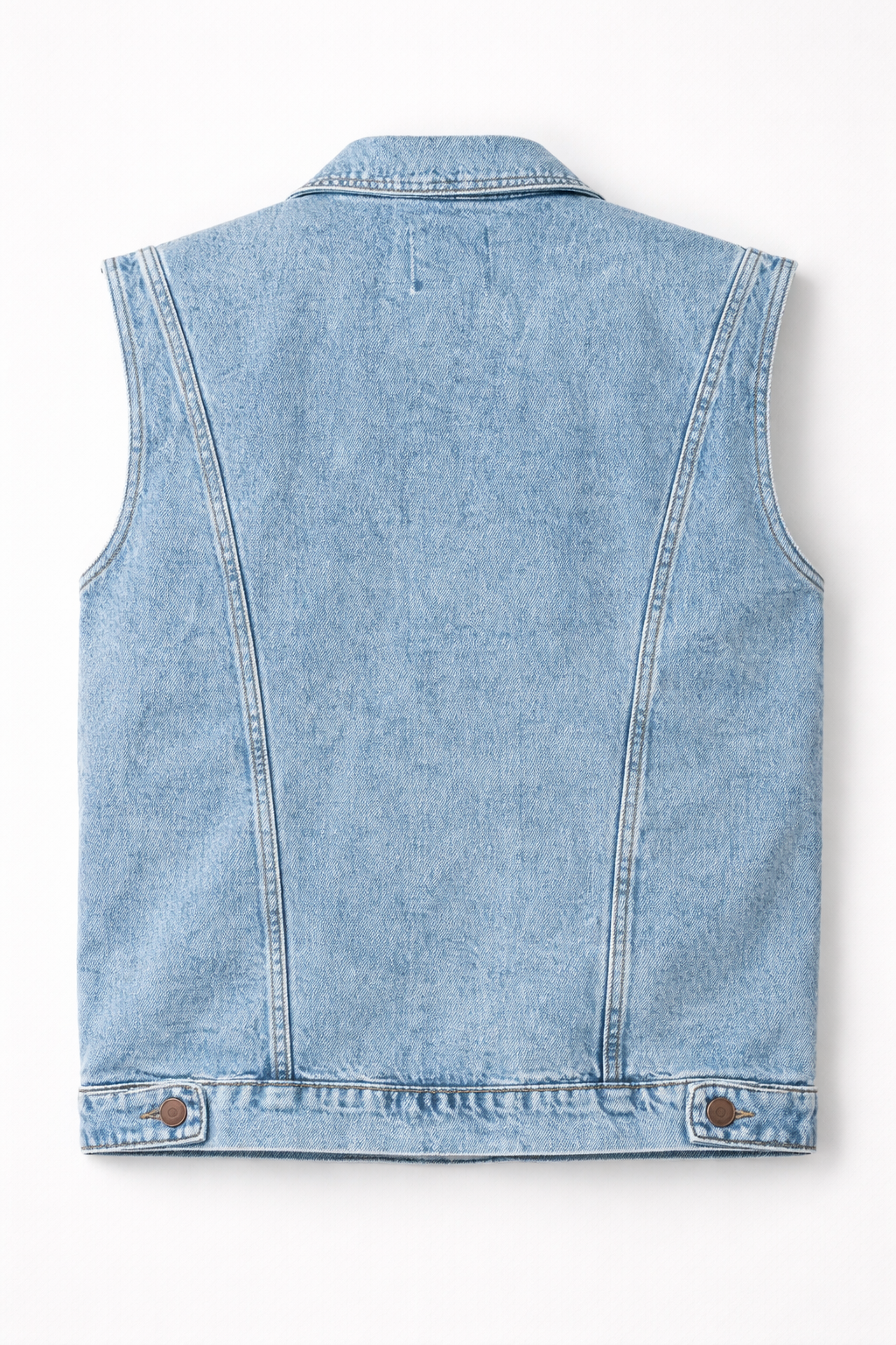 Gilet en Jean Sans Manches – Denim Bleu