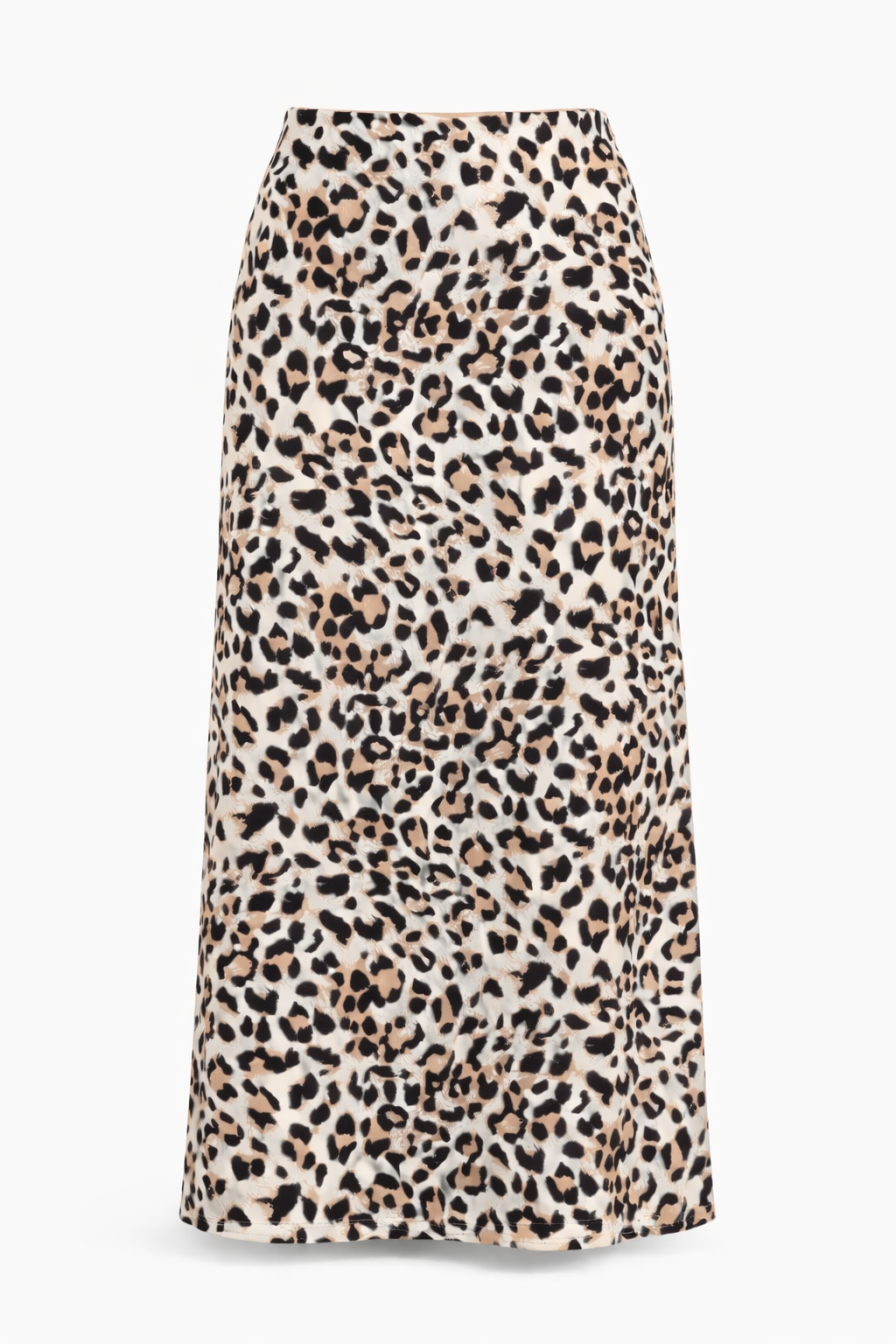 Jupe Longue Satinée – Imprimé Léopard