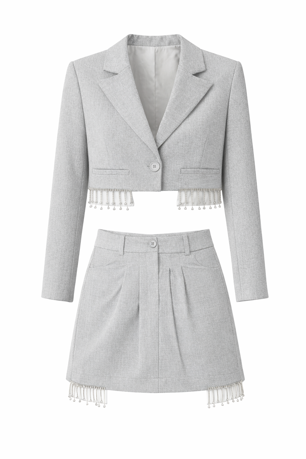 Ensemble Tailleur Bijou – Veste Courte & Short